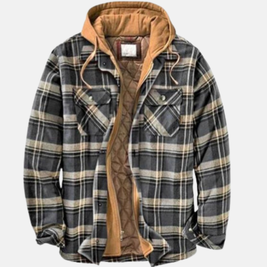 Rowan | Rugged Hooded Plaid Jacket