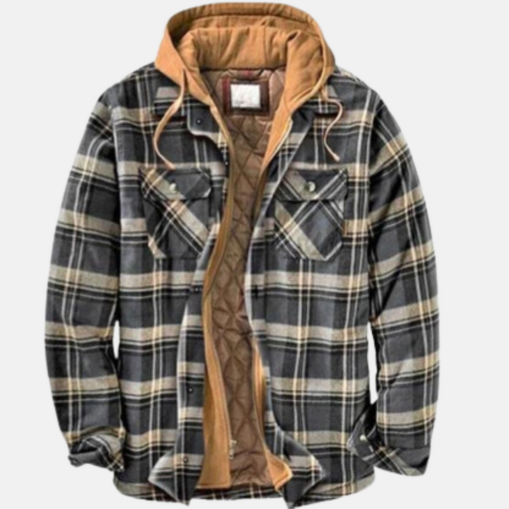 Rowan | Rugged Hooded Plaid Jacket