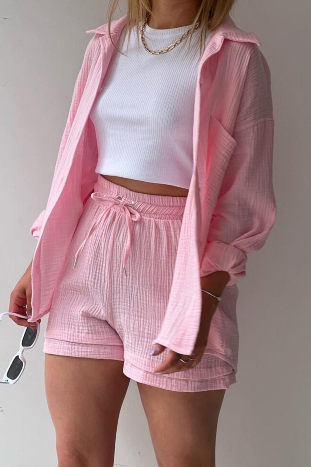 Aurora | Stylish Cardigan and Short Set