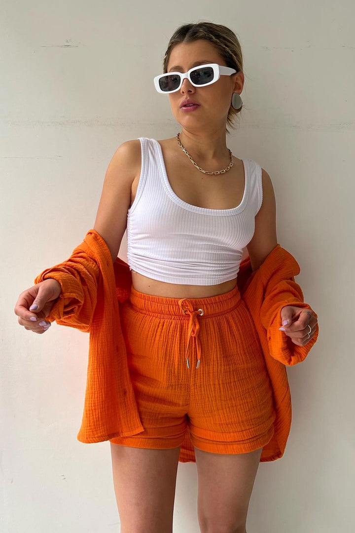 Aurora | Stylish Cardigan and Short Set
