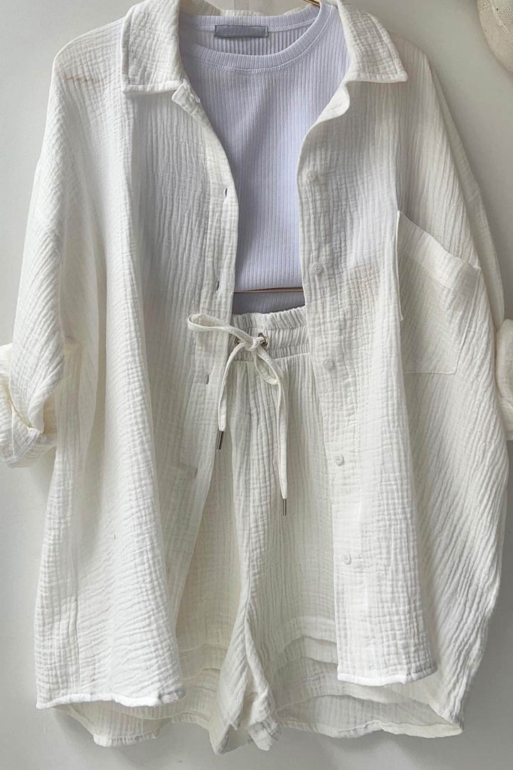 Aurora | Stylish Cardigan and Short Set