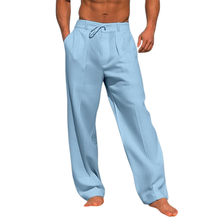 Ethan | Relaxed Drawstring Linen-Style Trousers