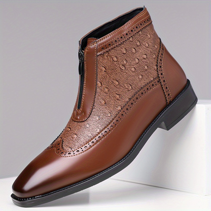 Shaun | Premium High Cut Ostrich Shoes