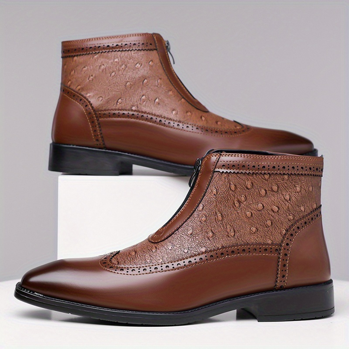 Shaun | Premium High Cut Ostrich Shoes