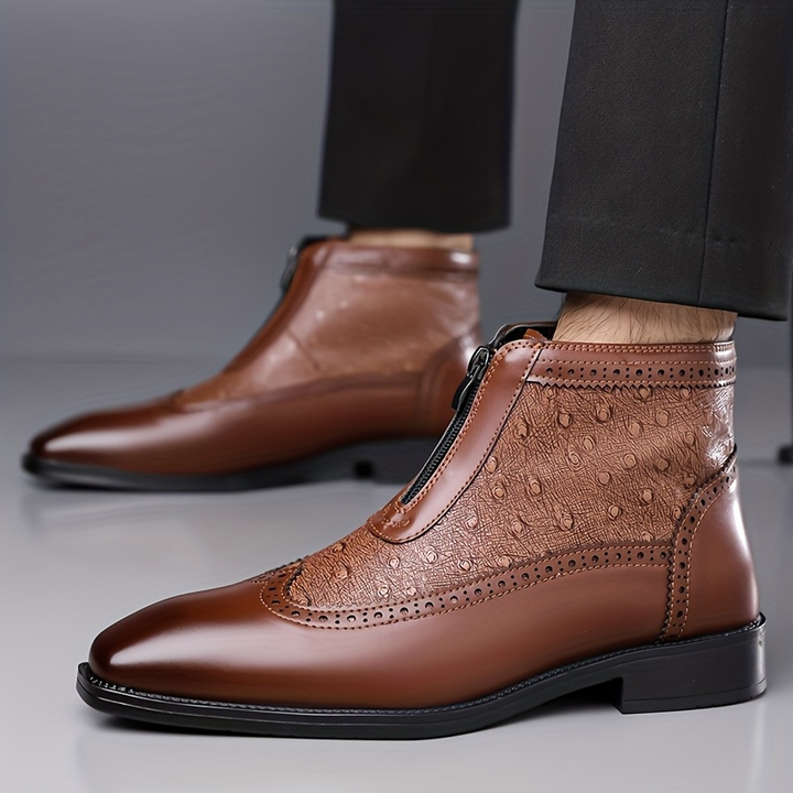 Shaun | Premium High Cut Ostrich Shoes