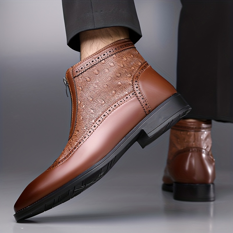Shaun | Premium High Cut Ostrich Shoes