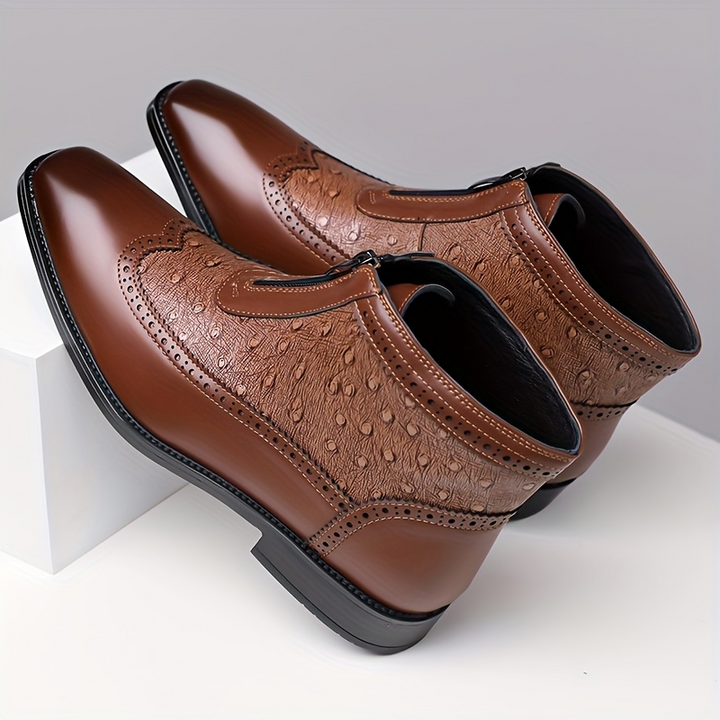 Shaun | Premium High Cut Ostrich Shoes
