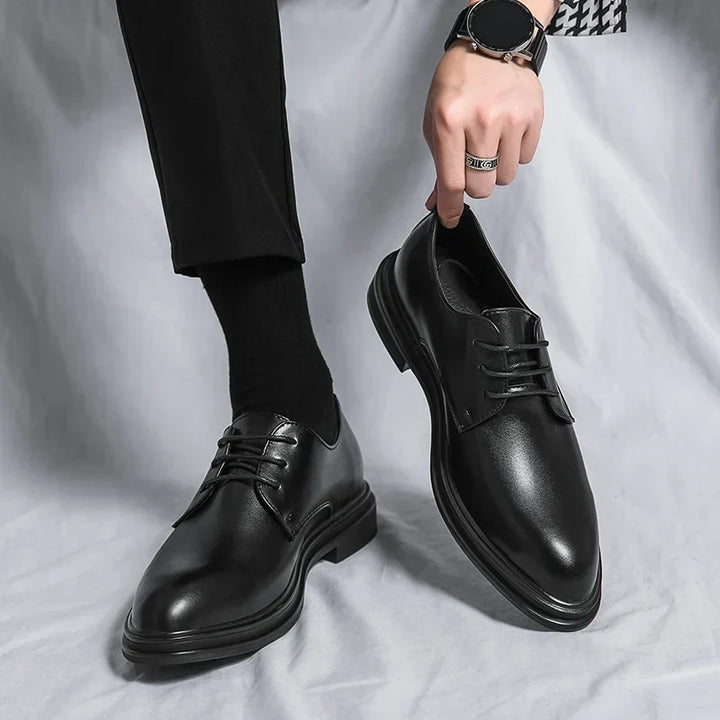 Sterling | Polished Lace-Up Derby Shoes