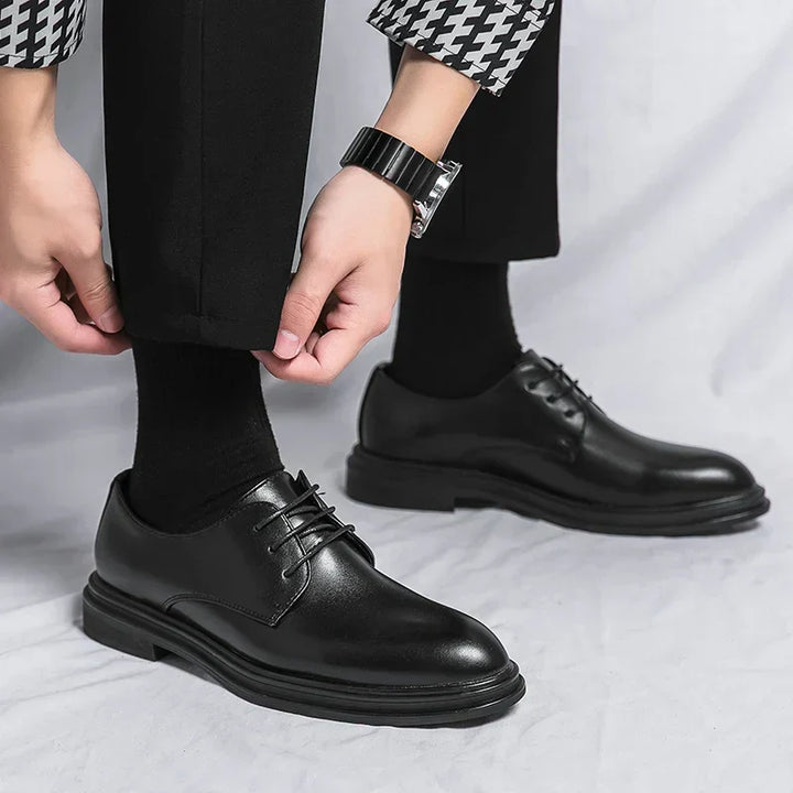 Sterling | Polished Lace-Up Derby Shoes