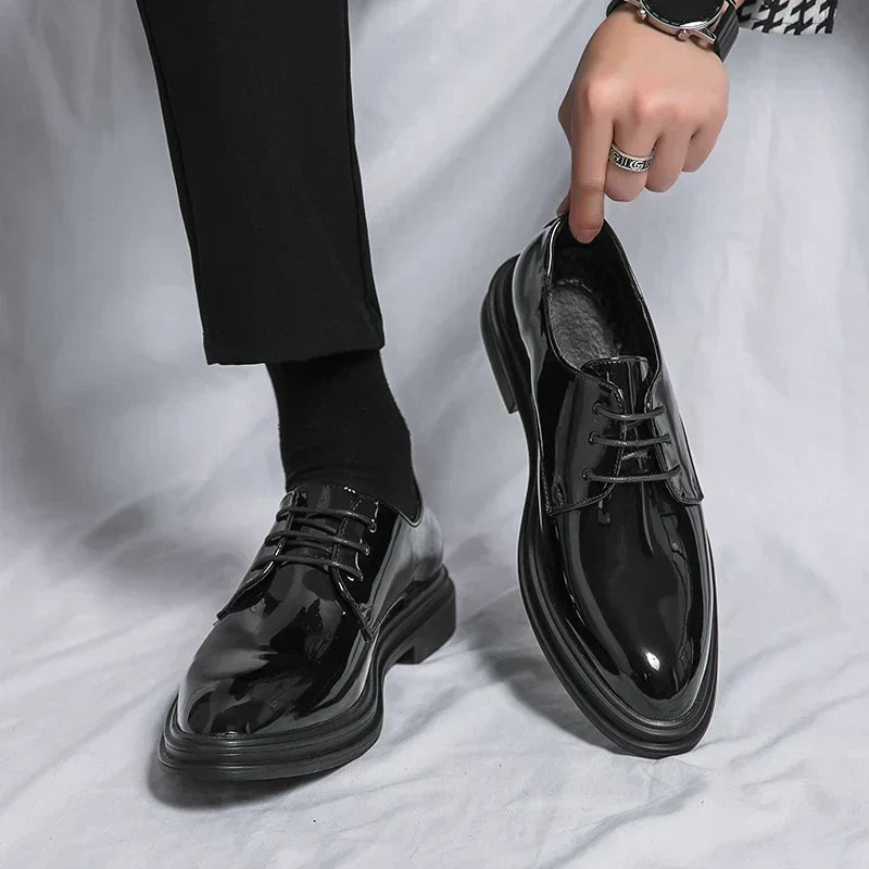 Sterling | Polished Lace-Up Derby Shoes