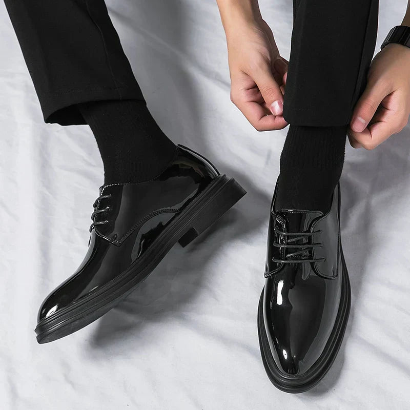 Sterling | Polished Lace-Up Derby Shoes