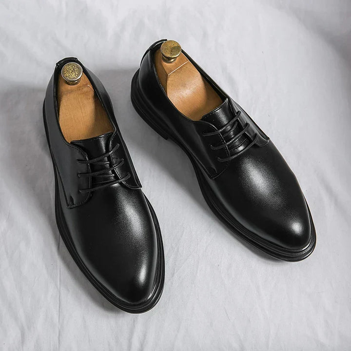 Sterling | Polished Lace-Up Derby Shoes