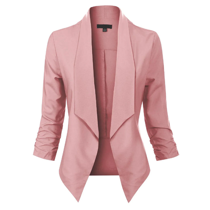 Vera | Open-Front Draped Blazer