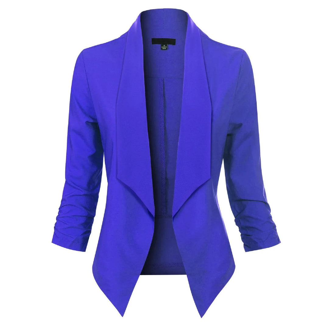 Vera | Open-Front Draped Blazer