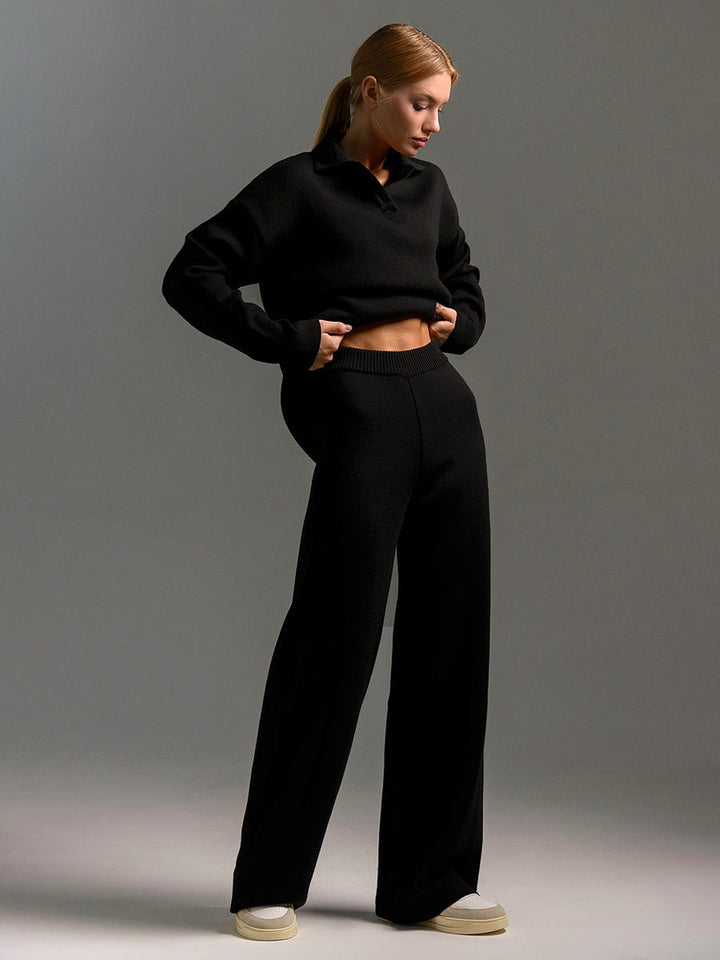 Simone | Relaxed Collared Two-Piece Set