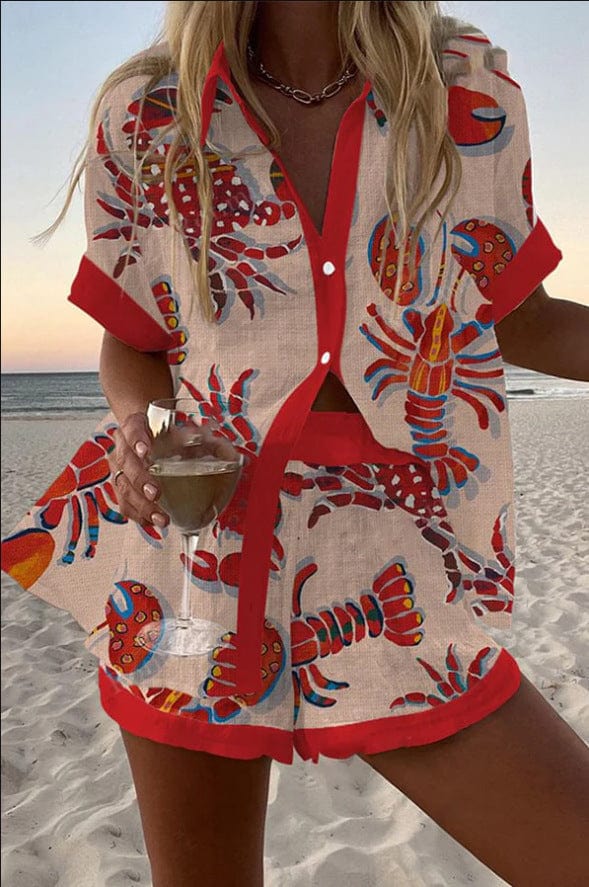 Elena | Printed Summer Two-Piece Set