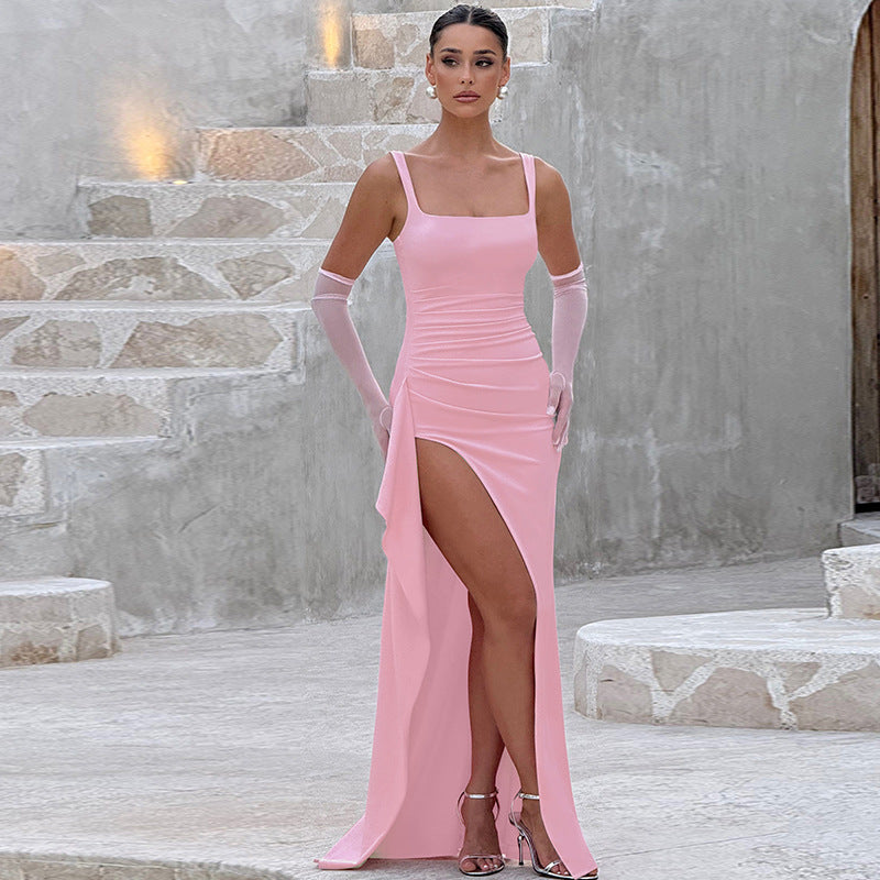 Georgia | Elegant Open Back Sleeveless Dress
