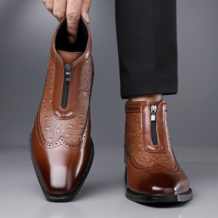 Shaun | Premium High Cut Ostrich Shoes