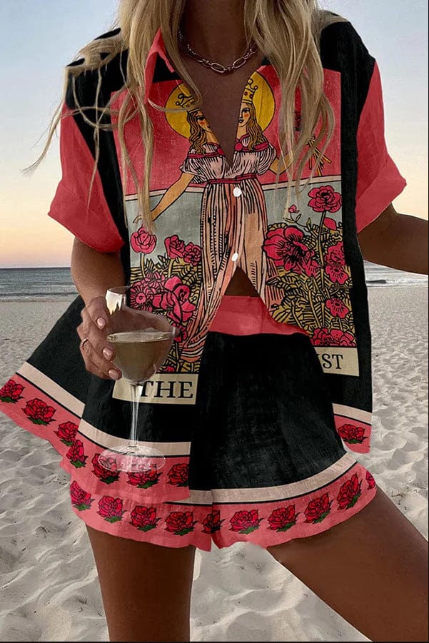 Elena | Printed Summer Two-Piece Set