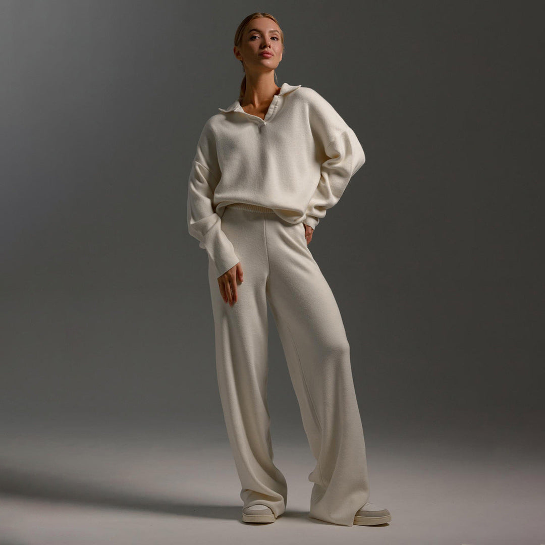 Simone | Relaxed Collared Two-Piece Set