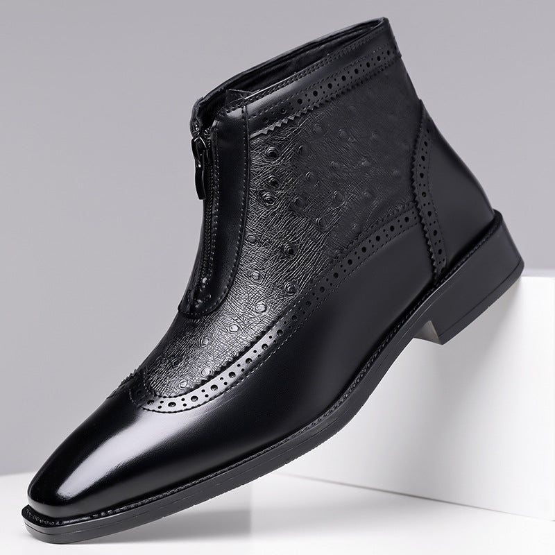 Shaun | Premium High Cut Ostrich Shoes