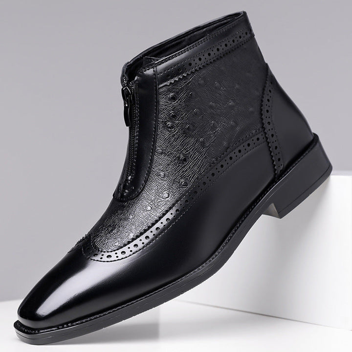 Shaun | Premium High Cut Ostrich Shoes