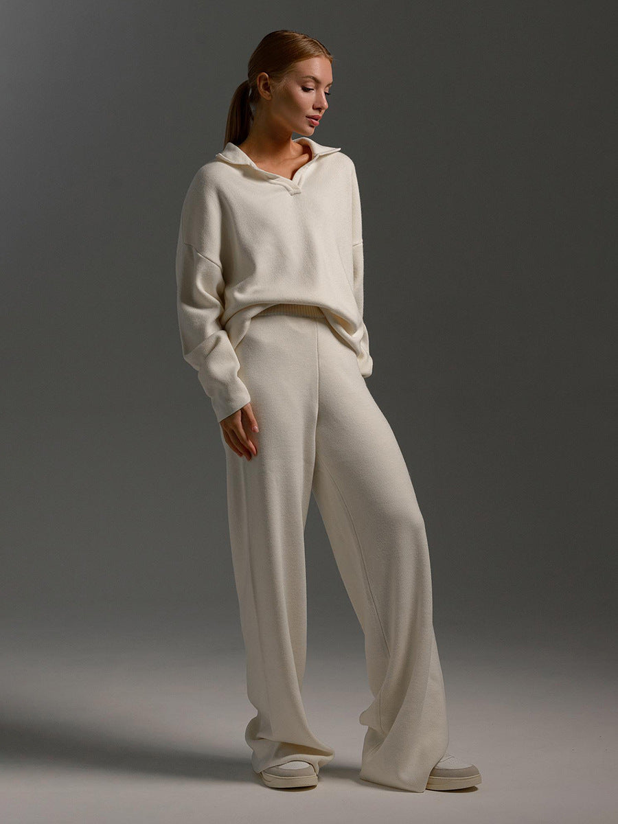 Simone | Relaxed Collared Two-Piece Set