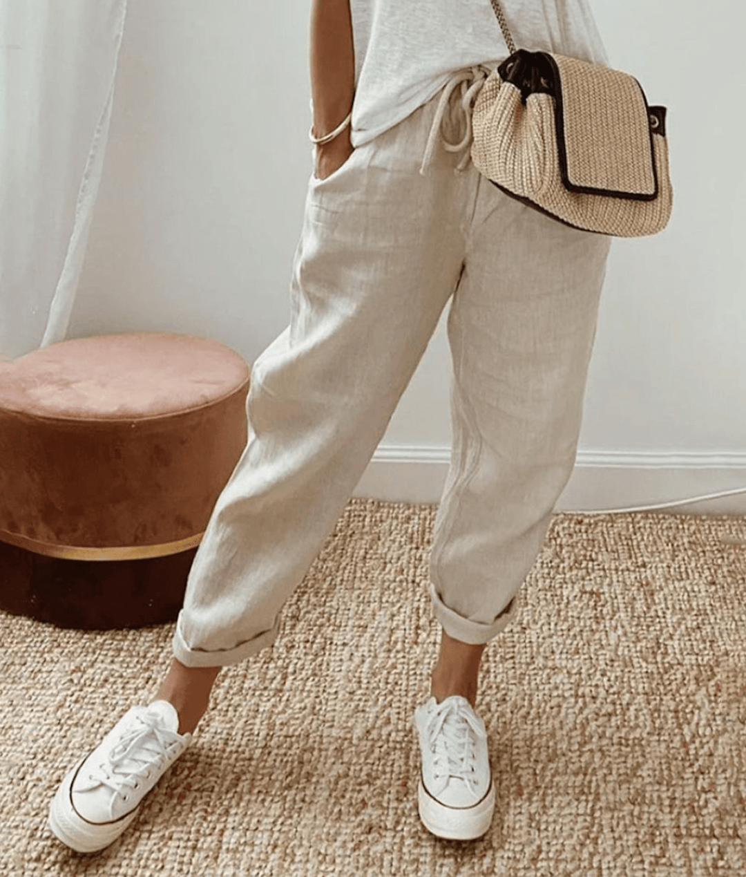 Leonora | Casual Everyday Printed Lace Pants
