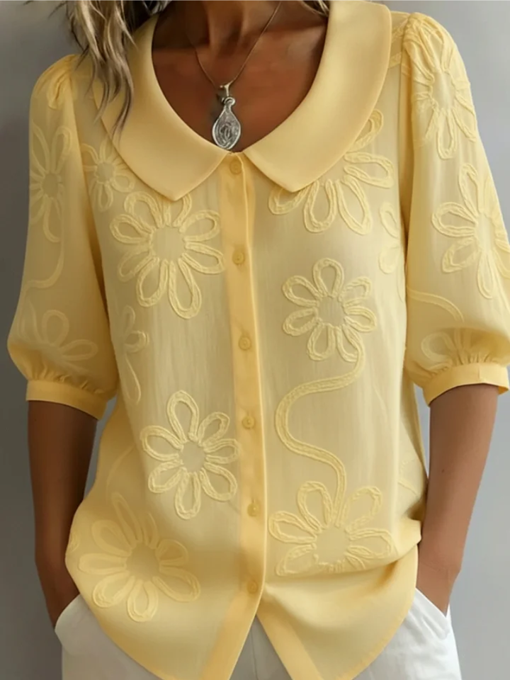 Fiorella | Stylish Embroidered Floral Blouse