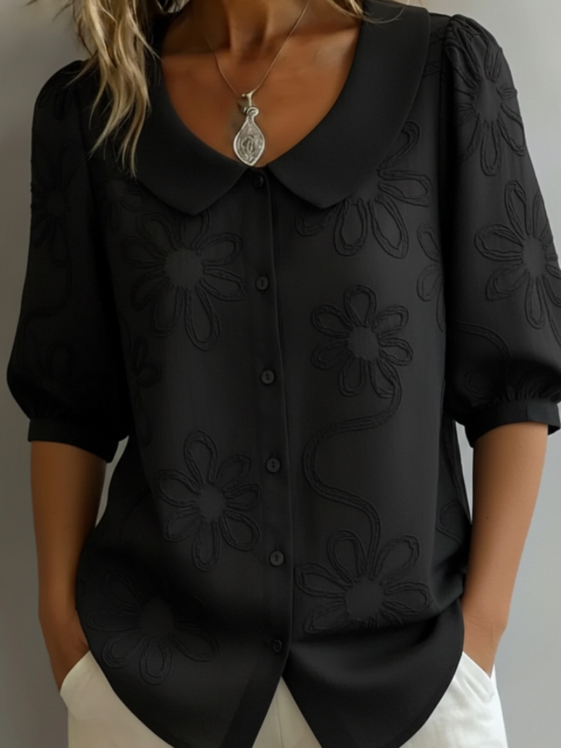 Fiorella | Stylish Embroidered Floral Blouse