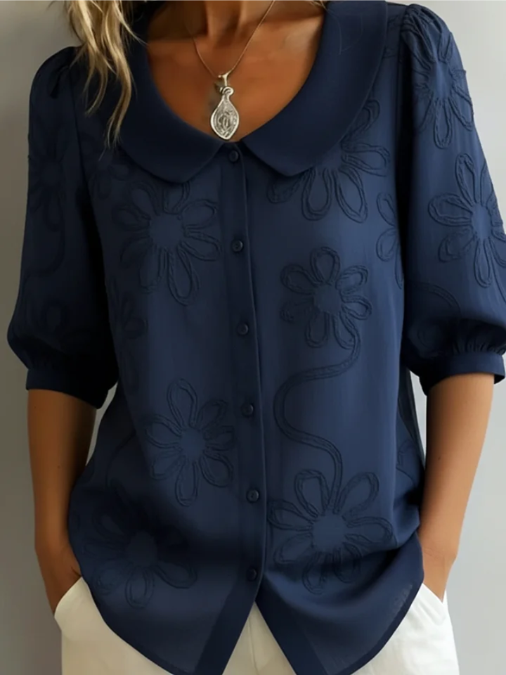 Fiorella | Stylish Embroidered Floral Blouse