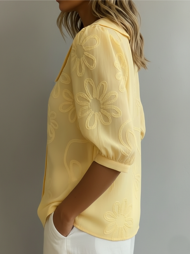 Fiorella | Stylish Embroidered Floral Blouse