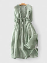 Clarity | Elegant Mid Sleeve Lace Dress