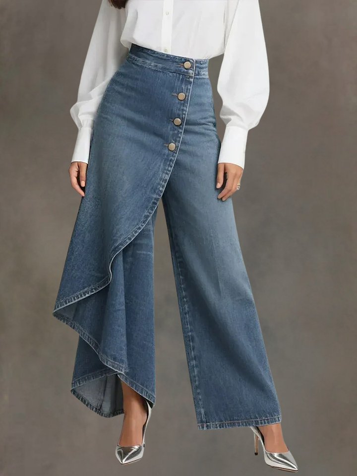 Tilly | Elegant High Waisted Wide-leg Pants