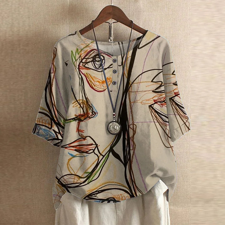 Raina | Casual Retro-Inspired Blouse