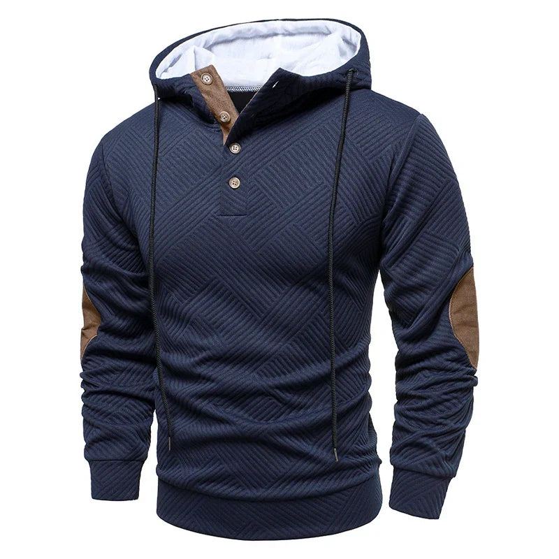 Stellan | Stylish Button Up Hooded Sweater