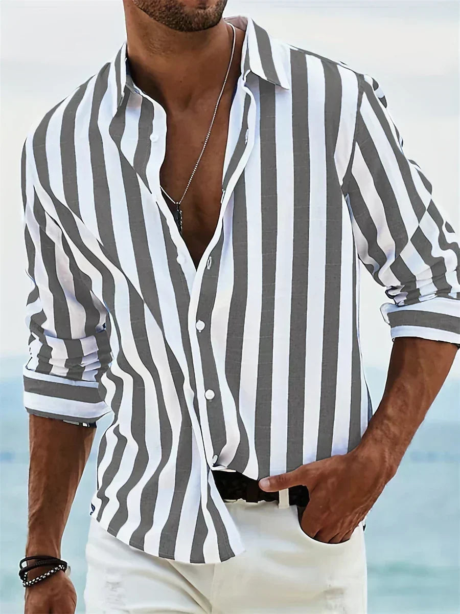 Leonard | Classic Striped Relaxed-Fit Summer Shirt