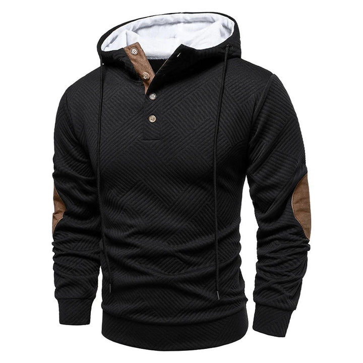 Stellan | Stylish Button Up Hooded Sweater