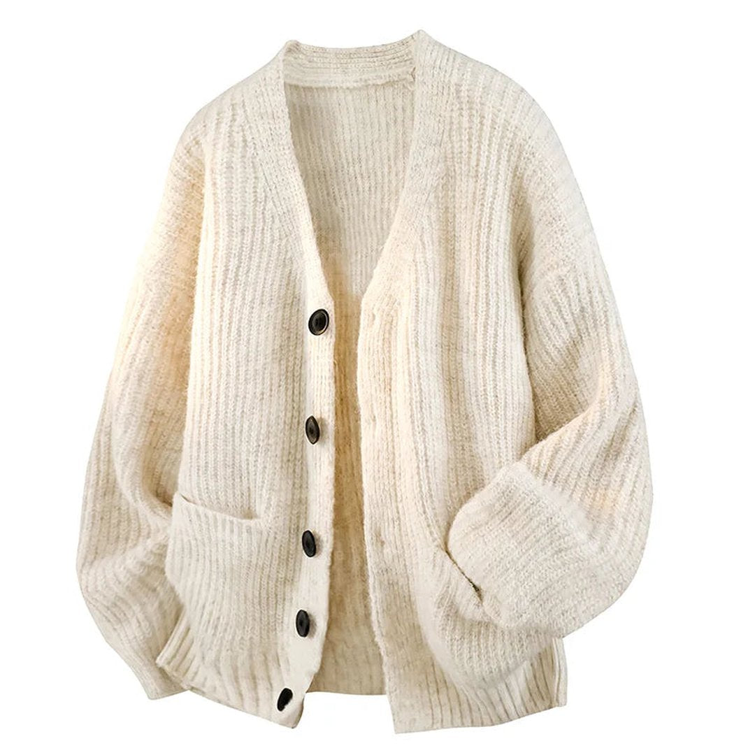 Flora | Relaxed V-Neck Cardigan