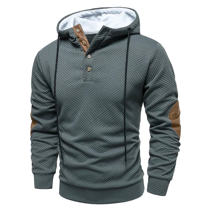 Stellan | Stylish Button Up Hooded Sweater