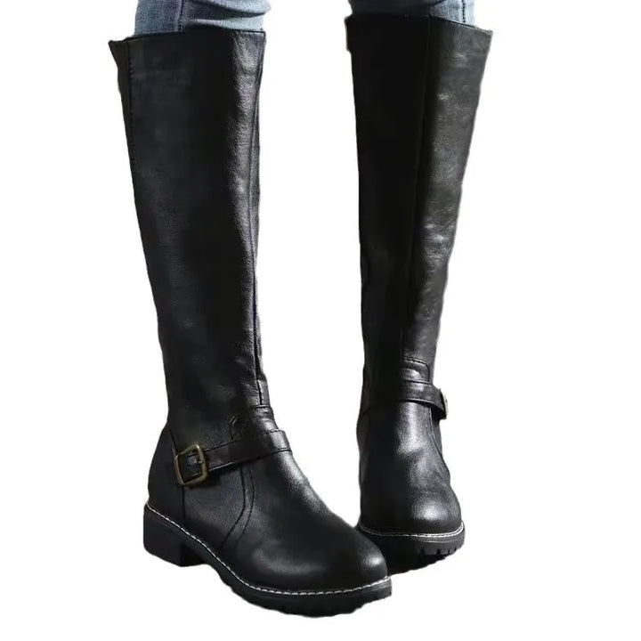 Victoria | Classic Knee-High Buckle Boots