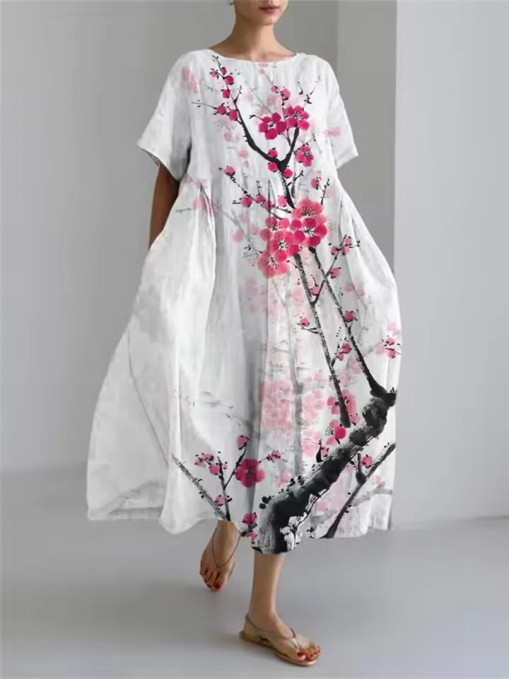 Lauriane | Elegant Loose Round Neck Dress
