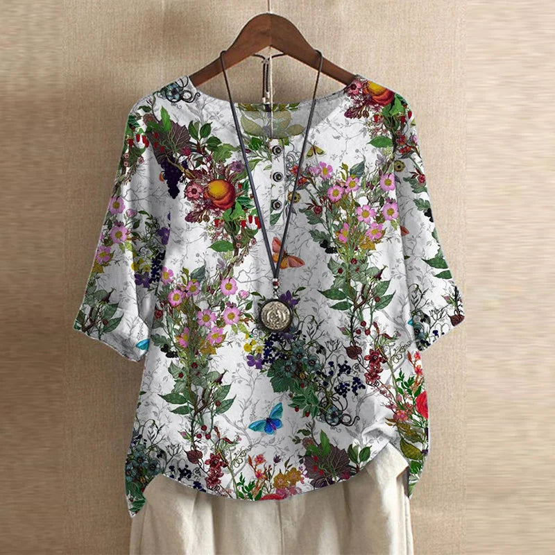 Raina | Casual Retro-Inspired Blouse