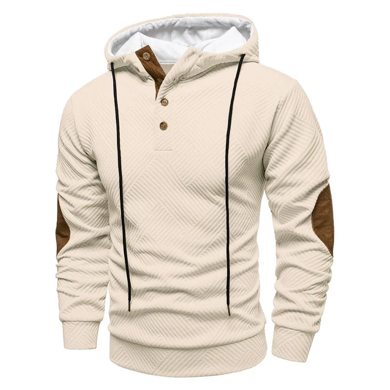 Stellan | Stylish Button Up Hooded Sweater