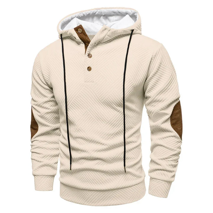 Stellan | Stylish Button Up Hooded Sweater