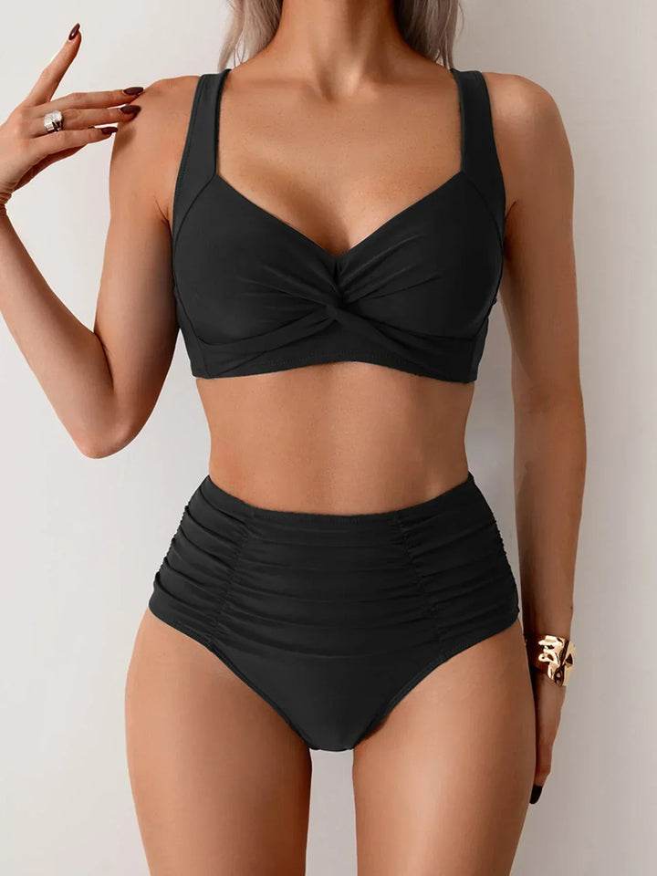 Beatrice | Elegant High-Waist Classic Bikini Set
