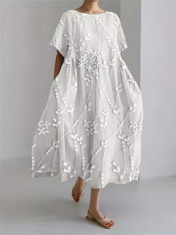 Lauriane | Elegant Loose Round Neck Dress