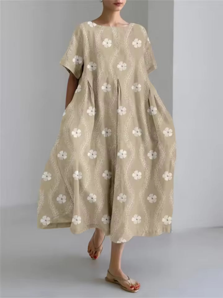 Lauriane | Elegant Loose Round Neck Dress