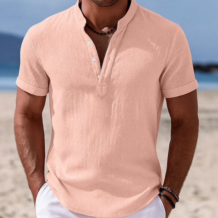 Stellan | Summer Button-Up Short Sleeve Shirt