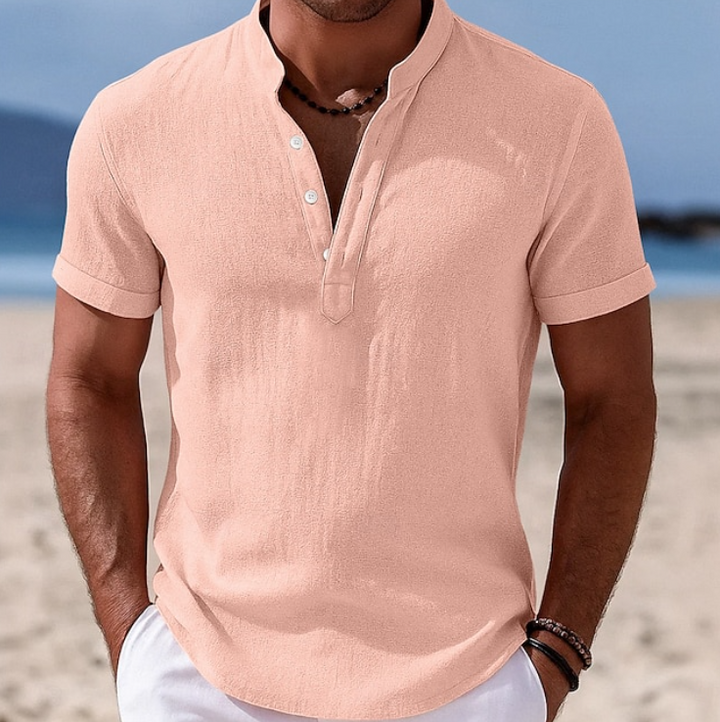 Stellan | Summer Button-Up Short Sleeve Shirt